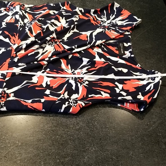 Navy & Orange Jones New York Dress EUC - Picture 7 of 15
